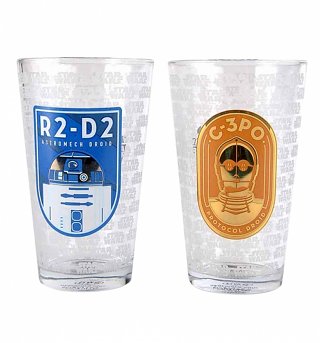 Star Wars R2-D2 And C-3PO Boxed Set Of 2 Large Glasses Star Wars R2-D2 And C-3PO Boxed Set Of 2 Large Glasses