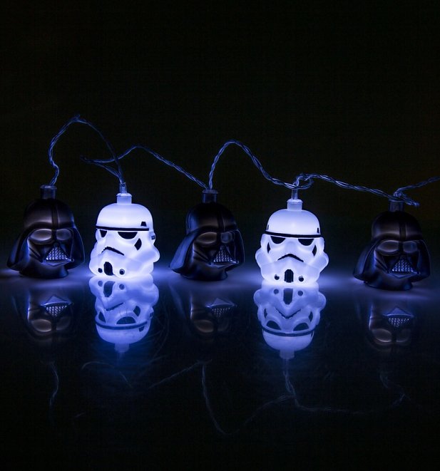 Star Wars Stormtrooper And Darth Vader 3D String Lights Star Wars Stormtrooper And Darth Vader 3D String Lights