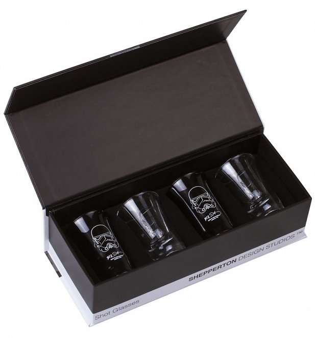 Star Wars Stormtrooper Set Of 4 Shot Glasses Star Wars Stormtrooper Set Of 4 Shot Glasses
