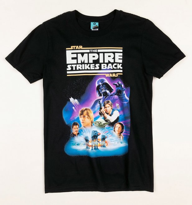 Star Wars The Empire Strikes Back Black T-Shirt