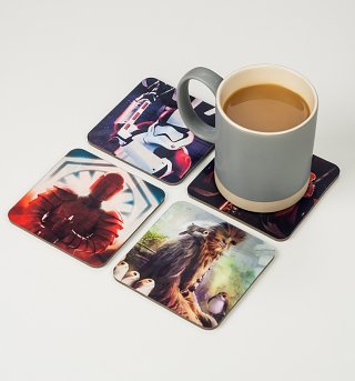 Star Wars Episode VIII The Last Jedi Set Of 4 Lenticular Coasters Star Wars Episode VIII The Last Jedi Set Of 4 Lenticular Coasters