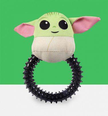 Star Wars The Mandalorian Baby Yoda Teether Ring Toy for Dogs