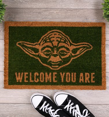 Star Wars Yoda Welcome You Are Door Mat