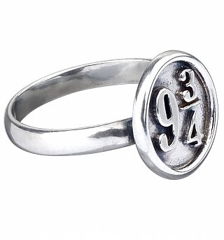 Sterling Silver Harry Potter Platform 9 And 3/4 Ring Sterling Silver Harry Potter Platform 9 And 3/4 Ring