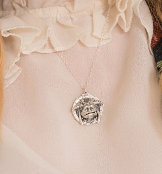 Sterling Silver Labyrinth Ludo Necklace Sterling Silver Labyrinth Ludo Necklace
