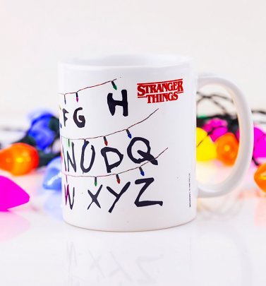 Stranger Things Alphabet Lights Mug Stranger Things Alphabet Lights Mug