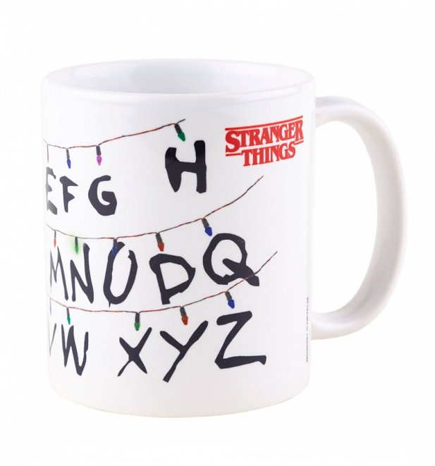 Stranger Things Alphabet Lights Mug Stranger Things Alphabet Lights Mug