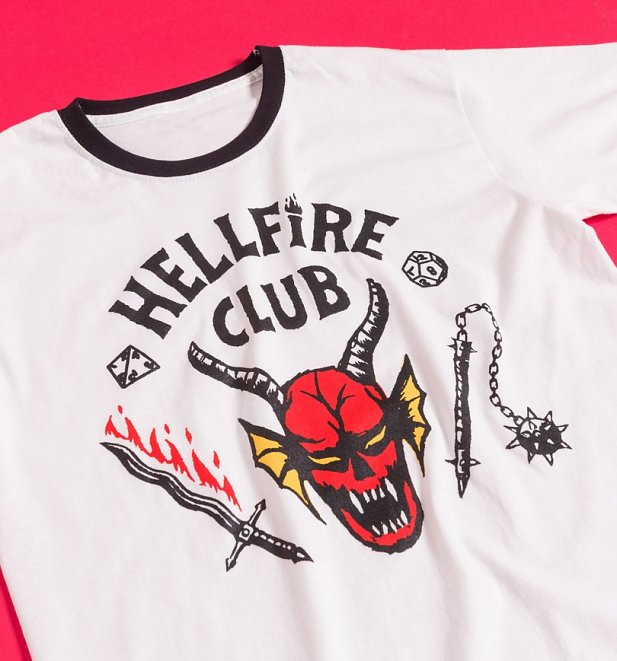 Stranger Things Hellfire Club Ringer T-Shirt
