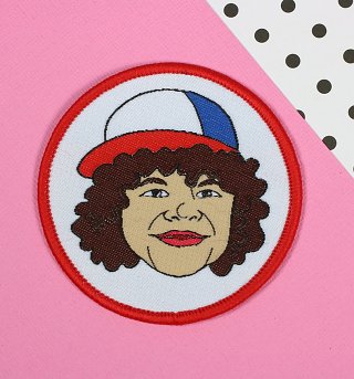 Stranger Things Inspired Dustin Woven Patch from Punky Pins Stranger Things Inspired Dustin Woven Patch from Punky Pins