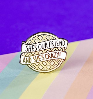 Stranger Things Inspired Eggo Enamel Pin from Punky Pins Stranger Things Inspired Eggo Enamel Pin from Punky Pins