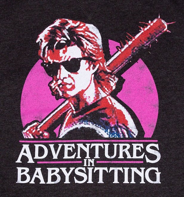 Stranger Things Inspired Steve Adventures In Babysitting Black Heather Sweater Stranger Things Inspired Steve Adventures In Babysitting Black Heather Sweater