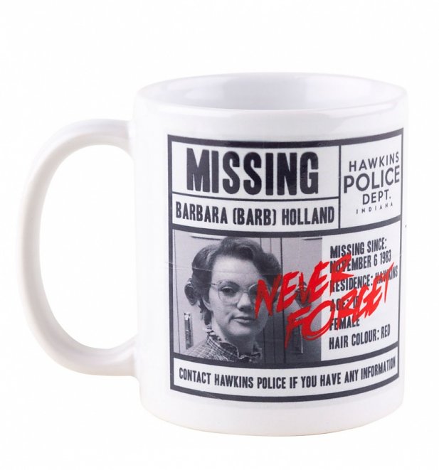 Stranger Things Missing Barb Mug Stranger Things Missing Barb Mug
