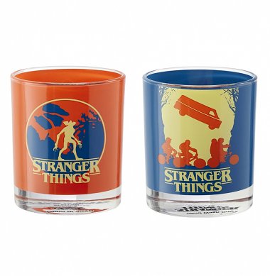 Stranger Things Set Of Two Glass Tumblers from Funko Stranger Things Set Of Two Glass Tumblers from Funko