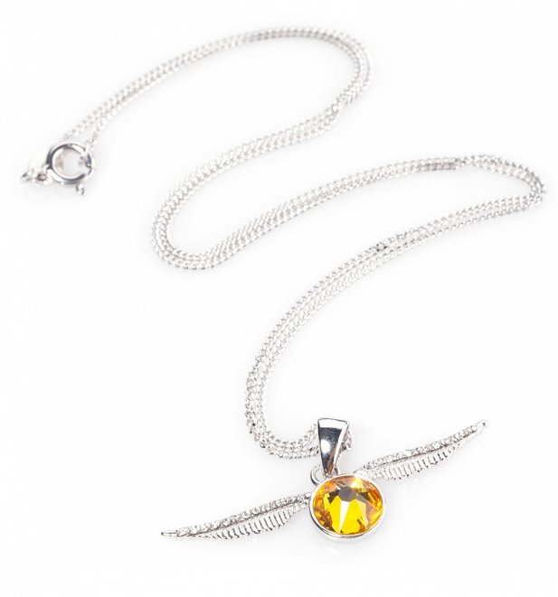 Swarovski Crystal Embellished Harry Potter Golden Snitch Necklace Swarovski Crystal Embellished Harry Potter Golden Snitch Necklace