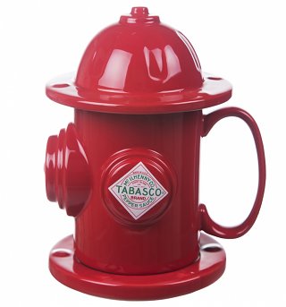 TABASCO Fire Hydrant Soup Mug & Coaster TABASCO Fire Hydrant Soup Mug & Coaster