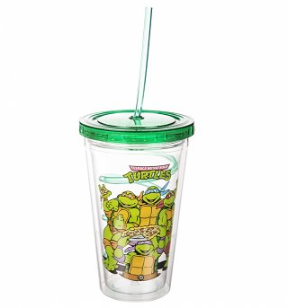 Teenage Mutant Ninja Turtles Cup With Straw Teenage Mutant Ninja Turtles Cup With Straw