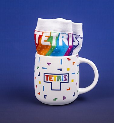 Tetris Mug and Socks Gift Set Tetris Mug and Socks Gift Set