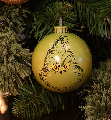 The Grinch Bauble Christmas Decoration from Bauble Heads The Grinch Bauble Christmas Decoration from Bauble Heads