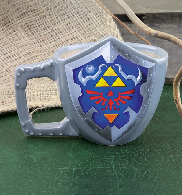 The Legend Of Zelda 3D Shield Mug The Legend Of Zelda 3D Shield Mug