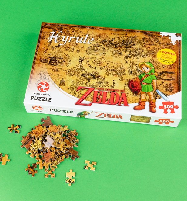The Legend Of Zelda Hyrule Map 500 Piece Jigsaw Puzzle