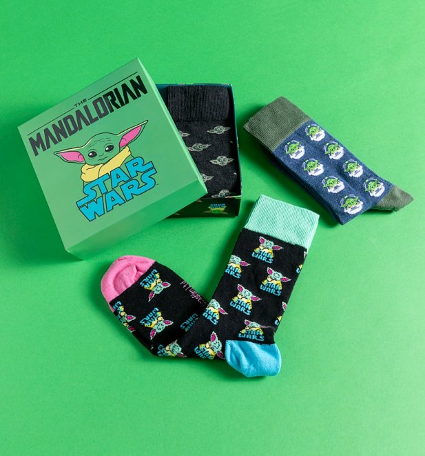 The Mandalorian The Child Pack of Three Socks in Gift Box The Mandalorian The Child Pack of Three Socks in Gift Box