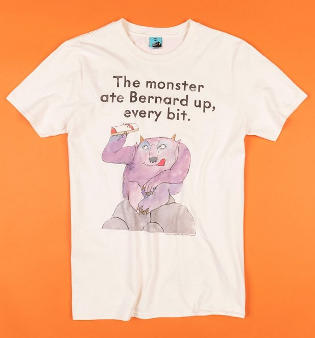 The Monster Ate Bernard Up Natural T-Shirt