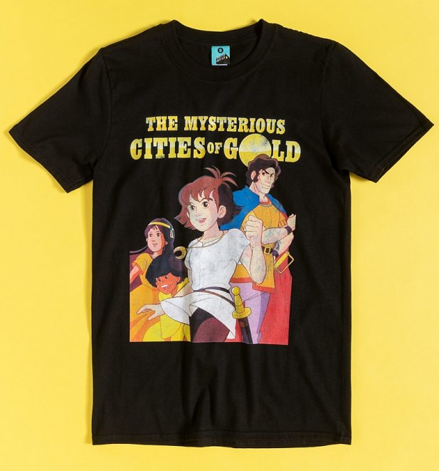 The Mysterious Cities Of Gold Black T-Shirt