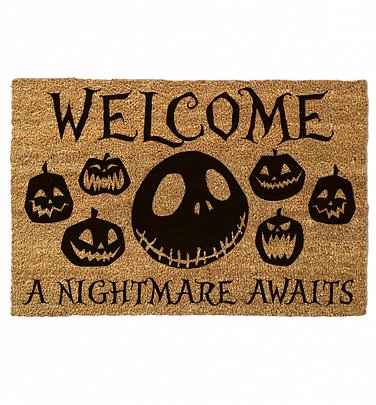 The Nightmare Before Christmas A Nightmare Awaits Door Mat The Nightmare Before Christmas A Nightmare Awaits Door Mat
