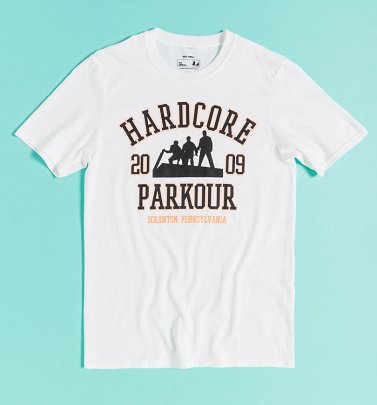 The Office Hardcore Parkour White T-Shirt