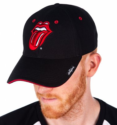 The Rolling Stones Classic Tongue Logo Baseball Cap The Rolling Stones Classic Tongue Logo Baseball Cap