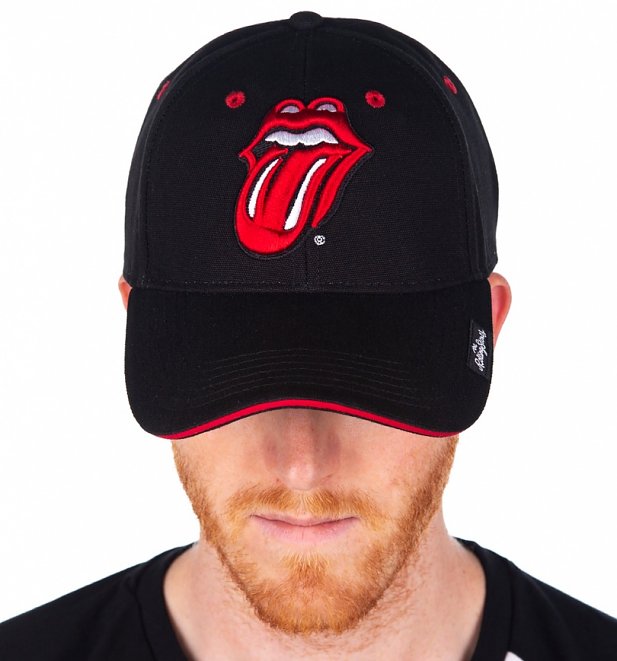 The Rolling Stones Classic Tongue Logo Baseball Cap The Rolling Stones Classic Tongue Logo Baseball Cap