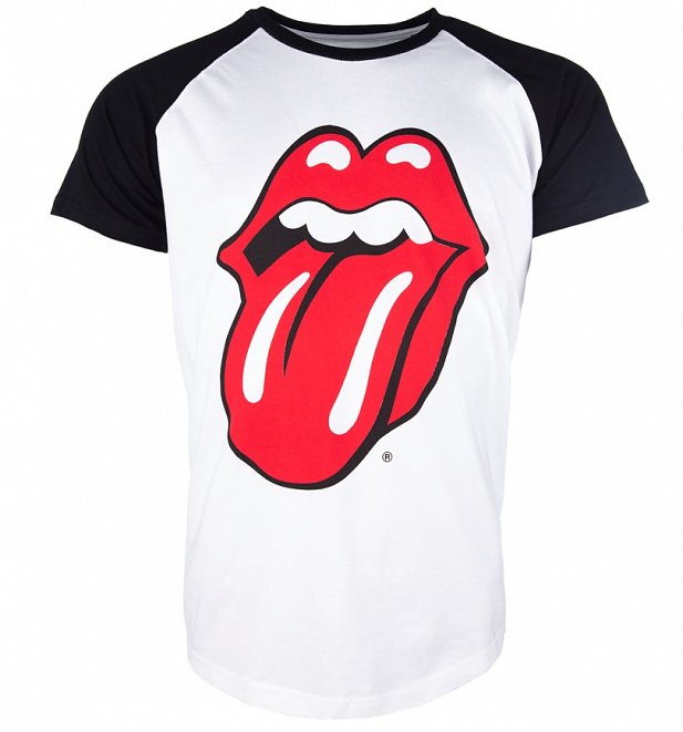The Rolling Stones Classic Tongue Logo Raglan Baseball T-Shirt The Rolling Stones Classic Tongue Logo Raglan Baseball T-Shirt