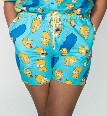 The Simpsons Co-Ord Shorts from Cakeworthy