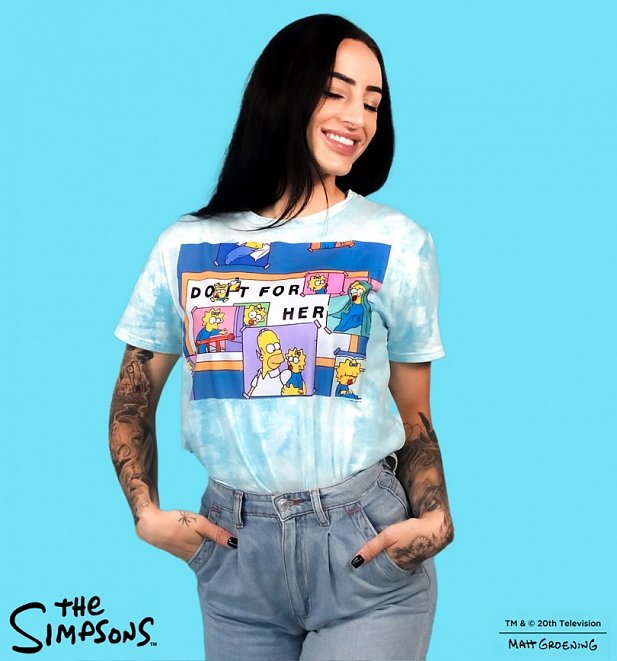 The Simpsons Do It For Her Tie Dye T-Shirt 
