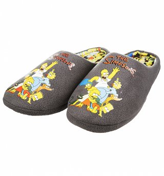 The Simpsons Family Embroidered Slippers The Simpsons Family Embroidered Slippers