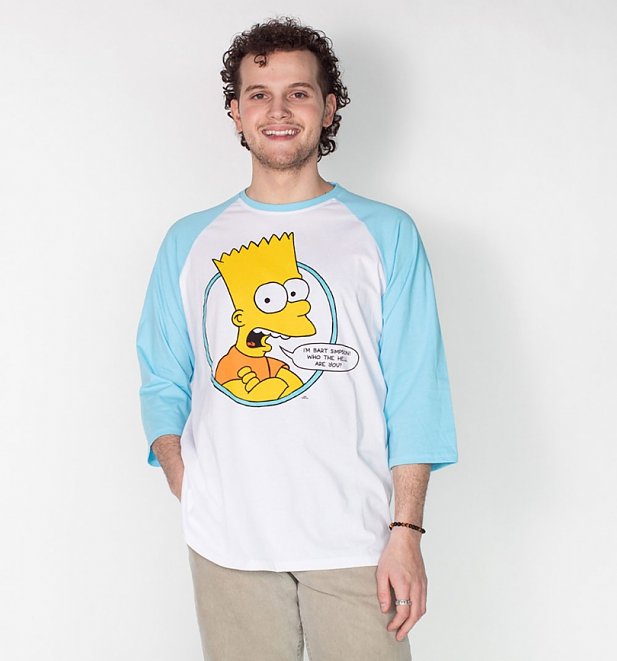 The Simpsons I'm Bart Simpson Raglan Long Sleeve T-Shirt from Cakeworthy