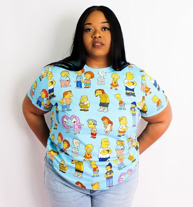 The Simpsons Kids of Springfield All Over Print T-Shirt from Cakeworthy