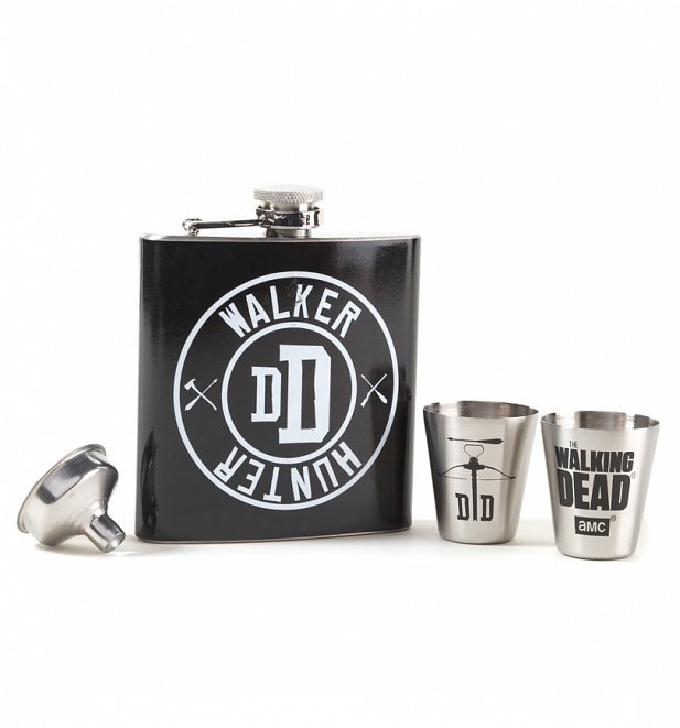 The Walking Dead Walker Hunter Hip Flask Gift Set The Walking Dead Walker Hunter Hip Flask Gift Set