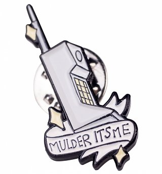The X-Files Inspired Mulder It's Me Phone Enamel Pin from Punky Pins The X-Files Inspired Mulder It's Me Phone Enamel Pin from Punky Pins