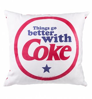 Things Go Better With Coke Red Cushion Things Go Better With Coke Red Cushion