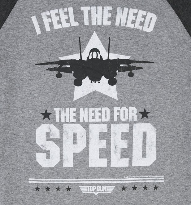 Top Gun Need For Speed Baseball T-Shirt Top Gun Need For Speed Baseball T-Shirt