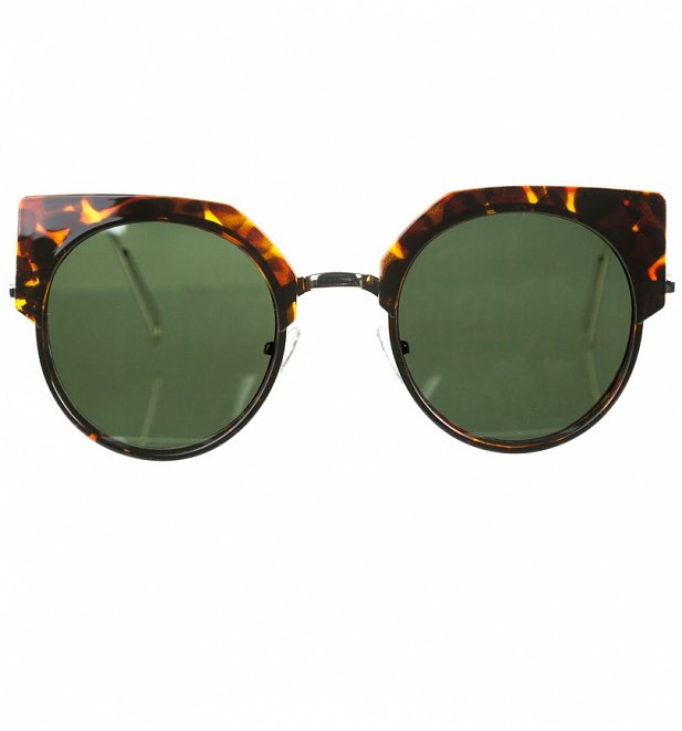 Tortoiseshell Round Lens Sunglasses from Jeepers Peepers Tortoiseshell Round Lens Sunglasses from Jeepers Peepers