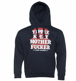 Die Hard Yippee Ki Yay Navy Hoodie Die Hard Yippee Ki Yay Navy Hoodie