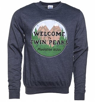 Navy Heather Welcome to Twin Peaks Sweater Navy Heather Welcome to Twin Peaks Sweater