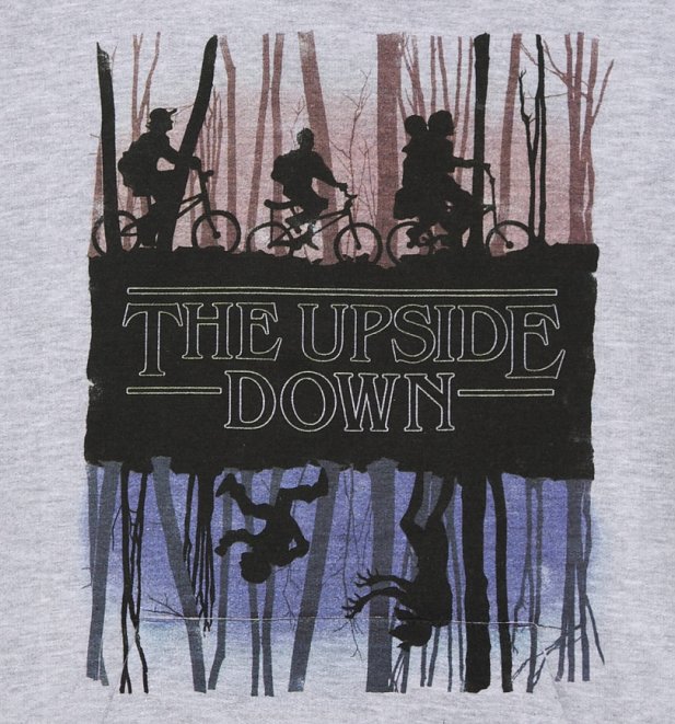 Stranger Things Inspired Upside Down Hoodie Stranger Things Inspired Upside Down Hoodie