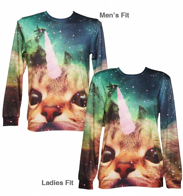 Unisex Unicorn Cat Sweater from Mr Gugu & Miss Go Unisex Unicorn Cat Sweater from Mr Gugu & Miss Go