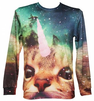 Unisex Unicorn Cat Sweater from Mr Gugu & Miss Go Unisex Unicorn Cat Sweater from Mr Gugu & Miss Go