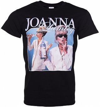 Black Joanna Lumley T-Shirt from Homage Tees Black Joanna Lumley T-Shirt from Homage Tees