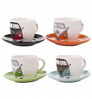 VW Collection By Brisa Boxed Set of 4 Espresso Cups VW Collection By Brisa Boxed Set of 4 Espresso Cups