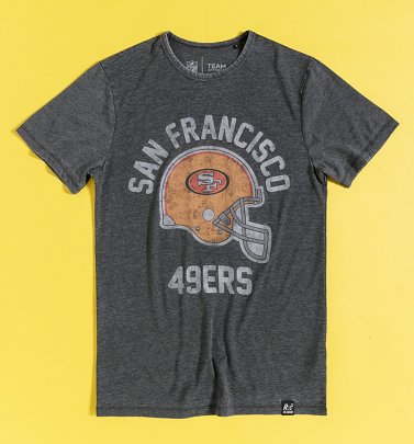 Vintage Charcoal San Fransisco 49ers NFL T-Shirt from Recovered